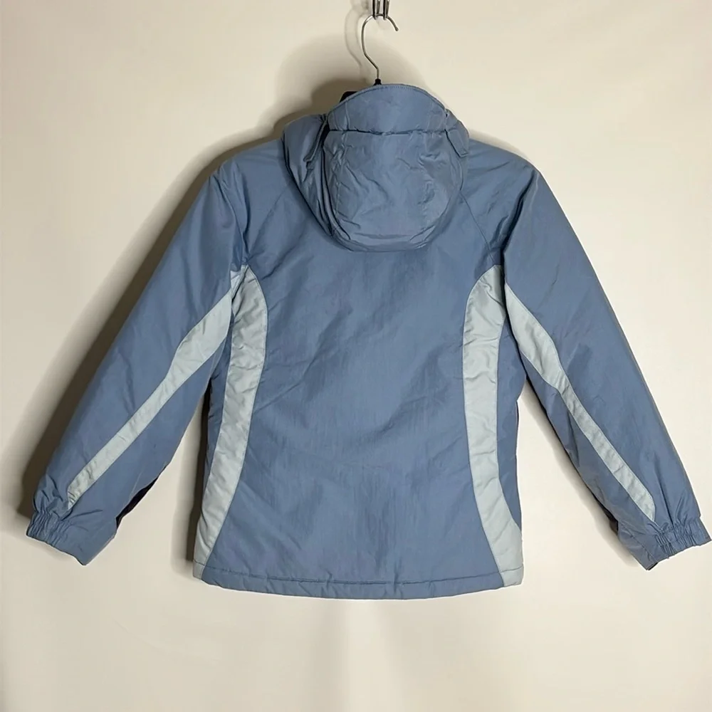 Columbia Convert Sky Blue Ski Jacket with fleece lining size 10/12